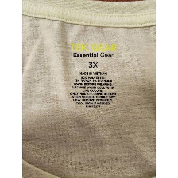 💕Tek GEAR Essential Gear 3x yellow raserback tank - Picture 3 of 5